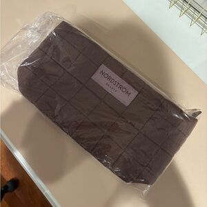 Nordstrom Beauty Brown Quilted Bag
